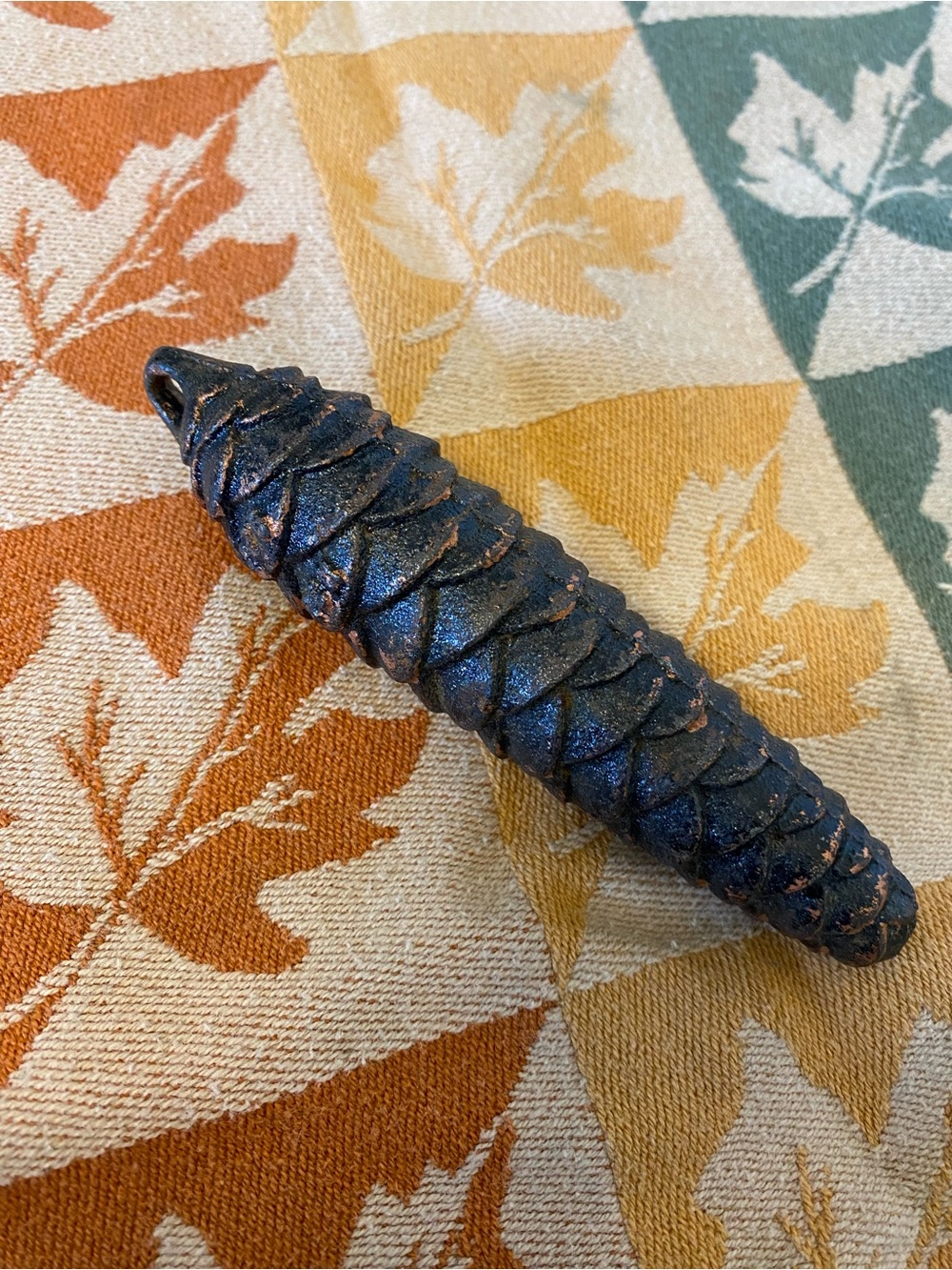 Vintage Cast Iron Pinecone Fall Decor